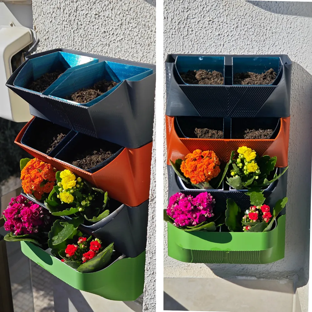 Modular Wall Pot - Free 3D Print Model - MakerWorld