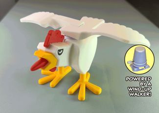 Wind-Up Flapping Chicken