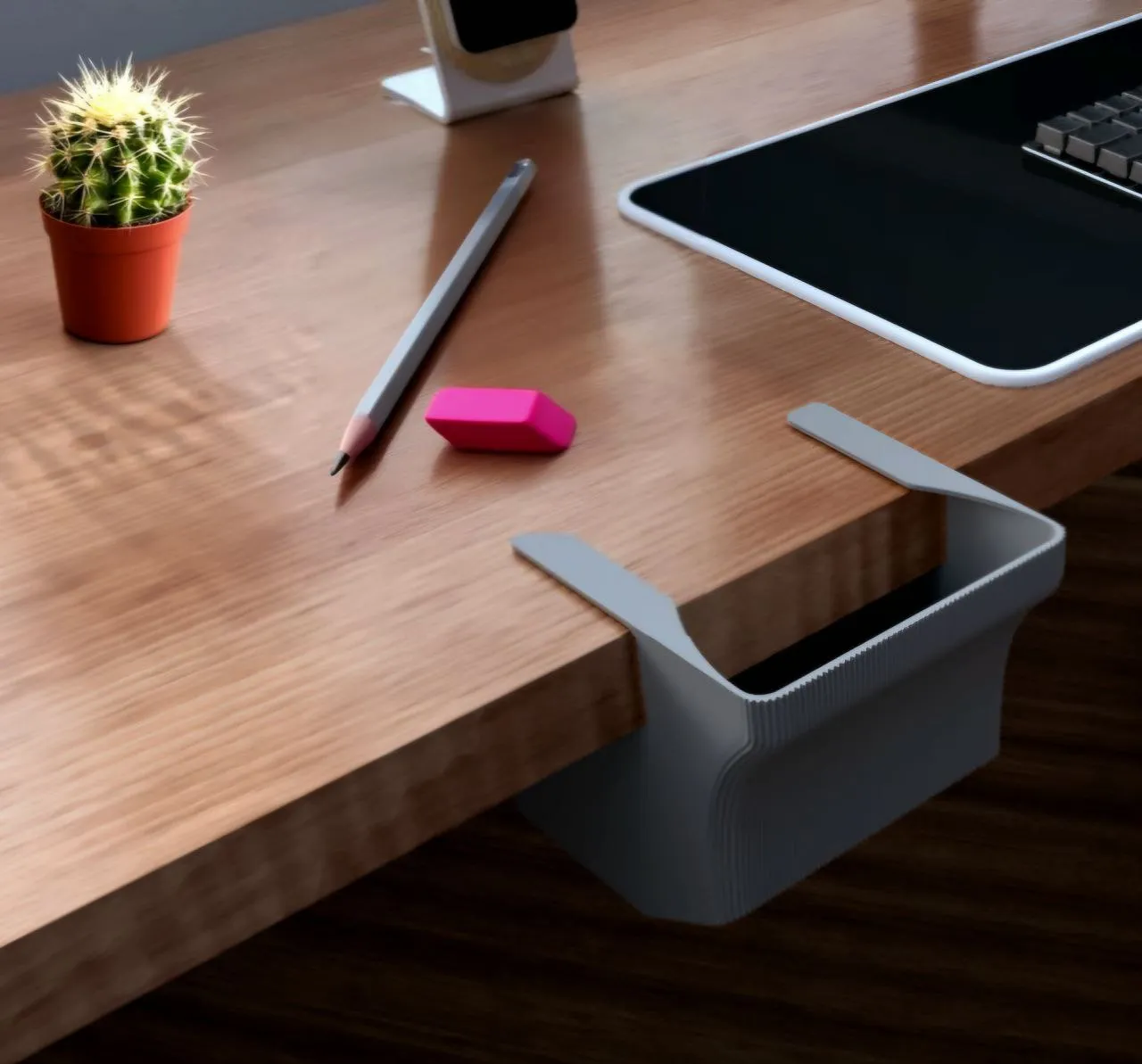 Desk Bin Trash _ No supports needed view 4