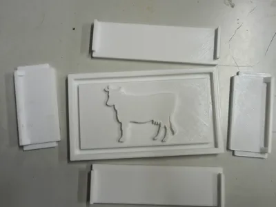 butter mold with dimensions 120x60x30 mm