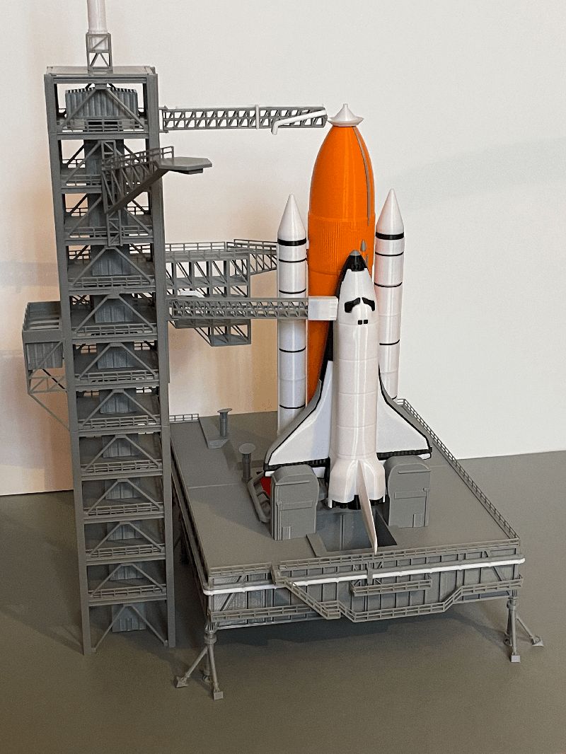 1:200 Scale Space Shuttle Launch Pad and Tower