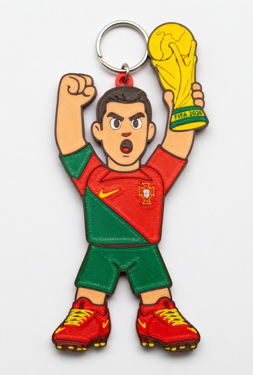 3Dプリント FIFAワールドカップ2026 ポルトガル ロナウド CR7