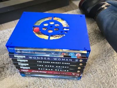 Stackable BluRay/DVD Case Shelves