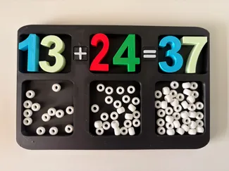 Montessori-Inspired Math Learning Tray Set