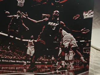 Wade James iconic Miami Heat dunk