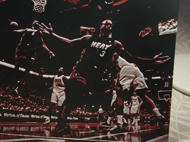 Wade James iconic Miami Heat dunk