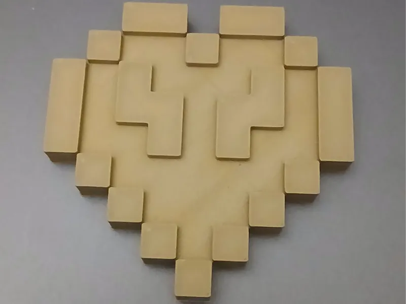 Minecraft Heart - Keychain