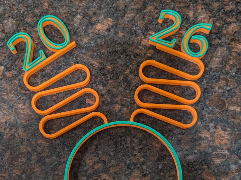 New Years Eve 2026 Wobbly Headband