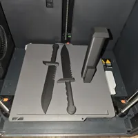 One plate Knife and sheath 