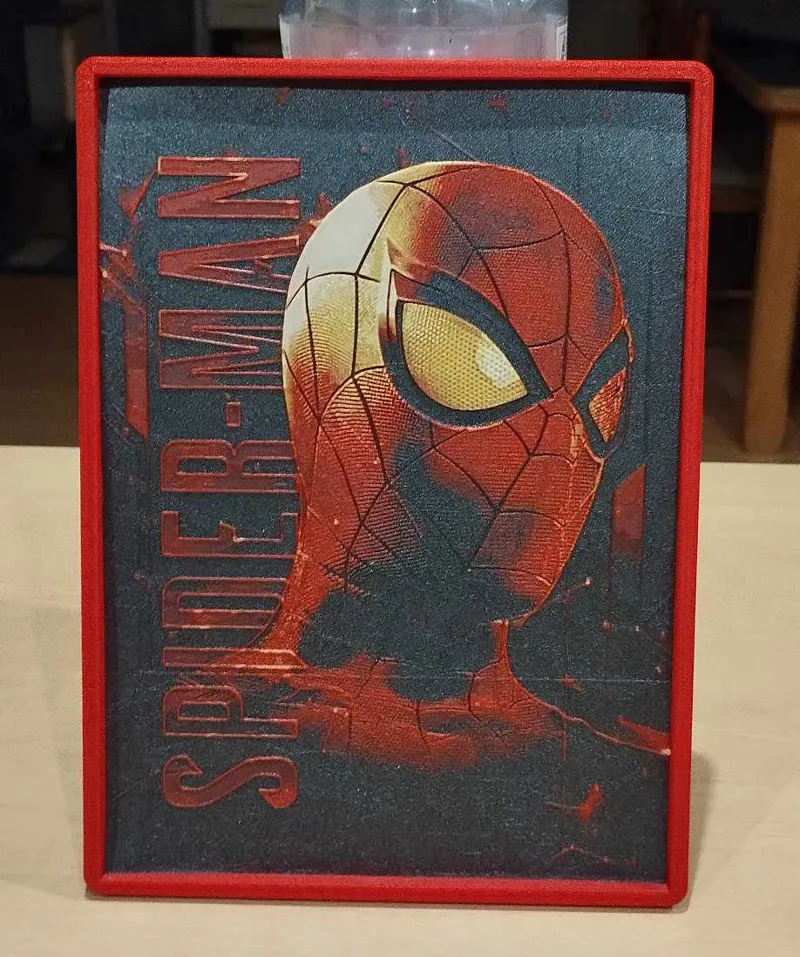 Frame - 4-color Hueforge Spider-man Poster