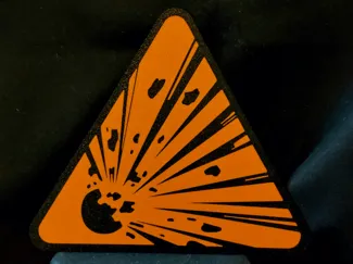 Explosive Material Sign