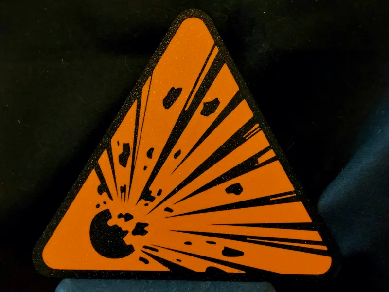 Explosive Material Sign