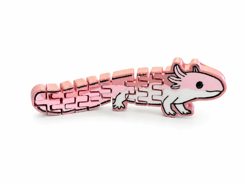 Flexi Axolotl – Articulated Fidget Toy
