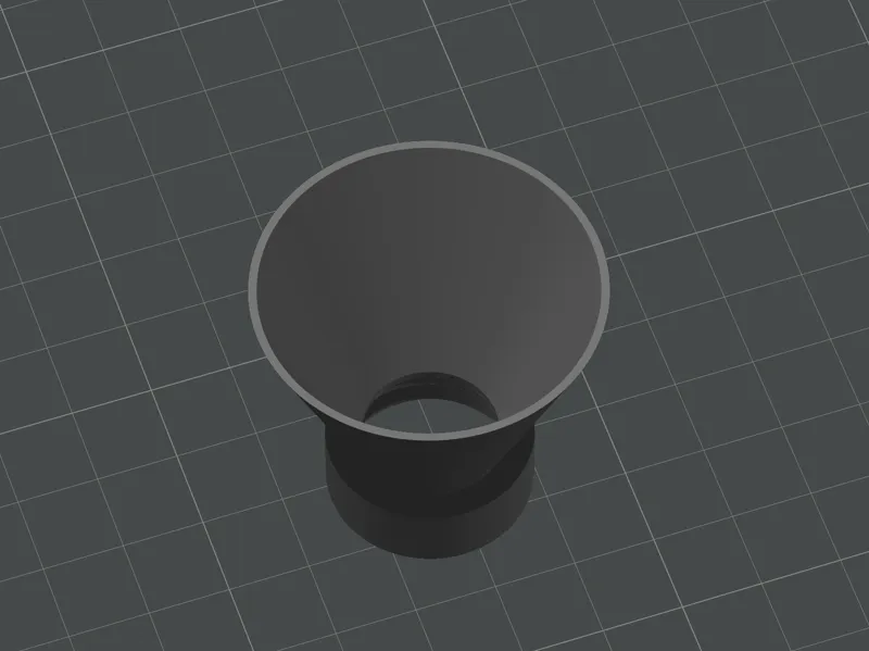Screwable soap funnel - for countertop dispenser