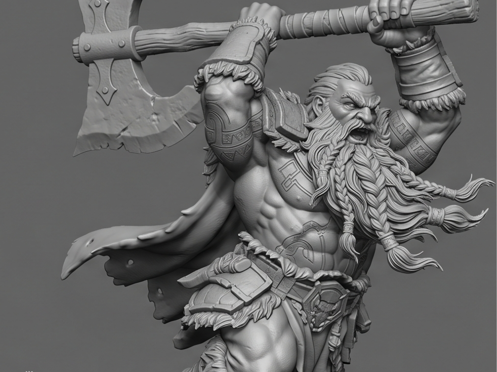 Dwarf Barbarian Leaping Strike (D&D)