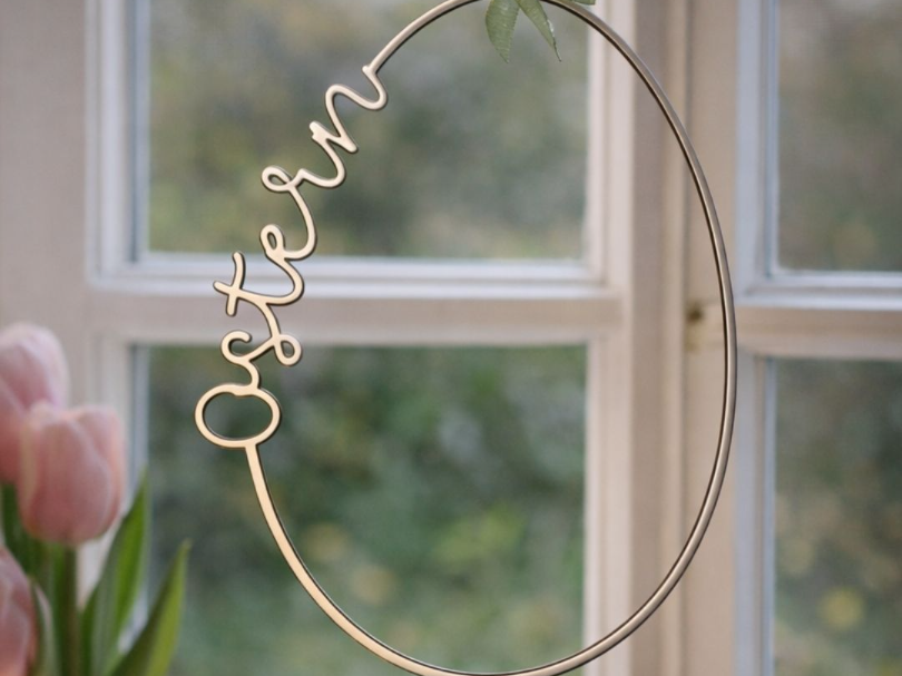 Ostern – Eiförmiger Deko-Ring
