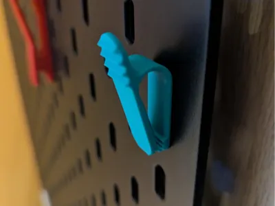 Small clip for IKEA Skådis pegboard