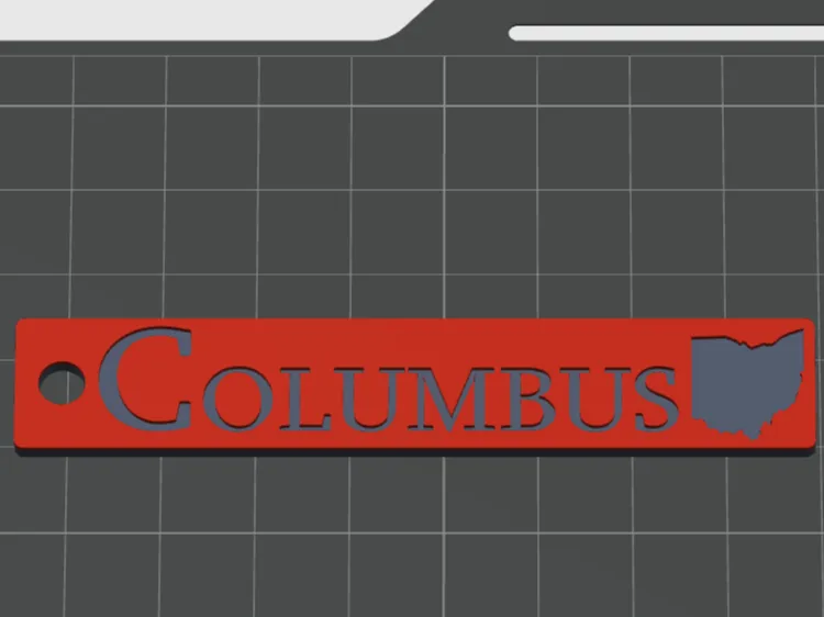 Columbus Ohio (OSU) Keychain