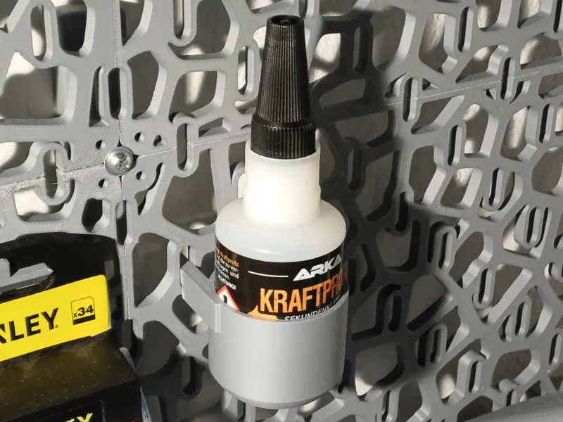 Kraftprotz super glue holder for Ikea Skadis