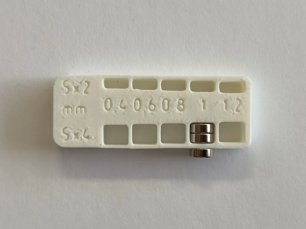 Hidden magnet wall thickness tester - Free 3D Print Model - MakerWorld