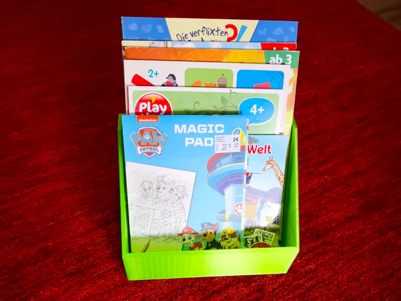 Aufbewahrungsbox für Kinderbücher/Stickeralbum