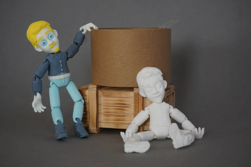 Flexi Person | Print in Place | 1h - single color - Free 3D Print Model ...