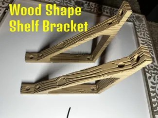 Wood Shape Shelf Bracket