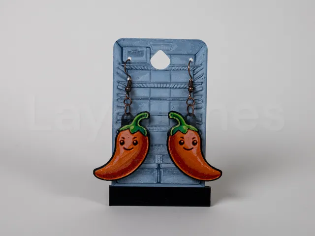 Chili Pepper Earrings - Happy Food Series