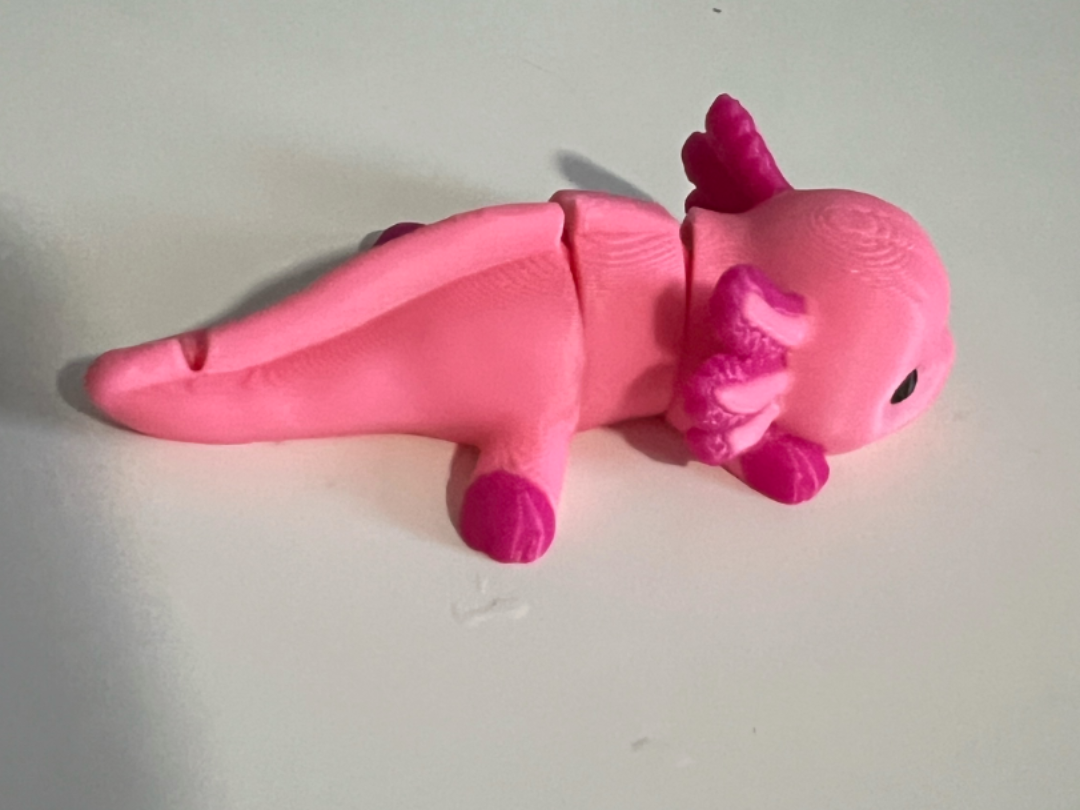 Articulated Axolotl Keychain