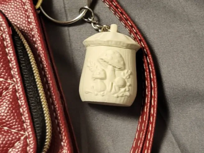 Vintage Mushroom keychain / charm