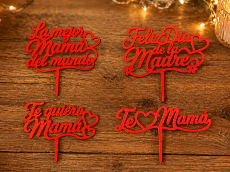 Mother’s Day Cake Toppers - Spanish Set