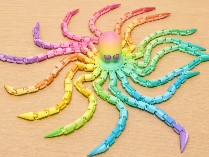 Articulated Octopus | Multicolor & Multipart