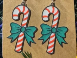Candy Cane Earring