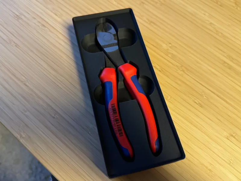 Gridfinity Knipex 74 12 180 Diagonal Cutters