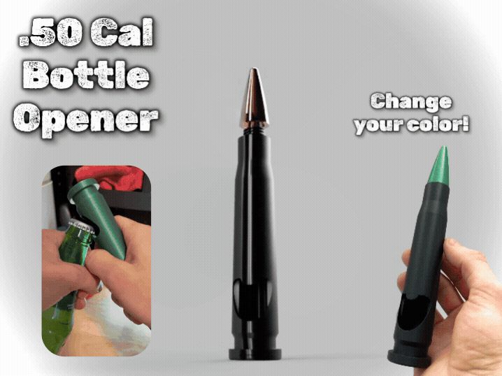 .50 Cal Bullet Bottle Opener