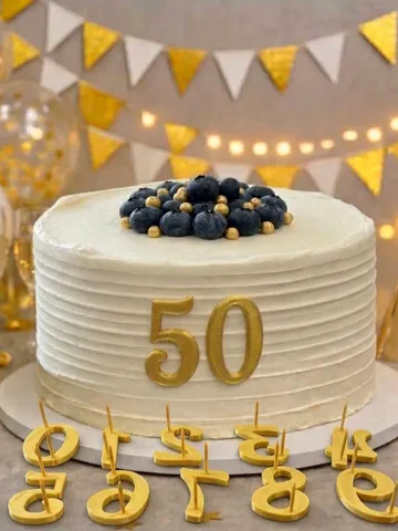 Letrero o emblema decorativo: Numbers Cake Plaques. Cake Decoration — vista de referencia 2