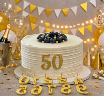 Letrero o emblema decorativo: Numbers Cake Plaques. Cake Decoration — vista de referencia 3