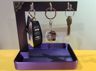 Countertop Coin Tray and Key Rack