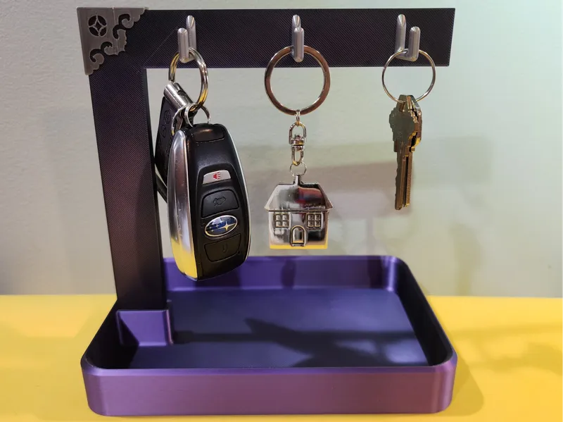 Countertop Coin Tray and Key Rack