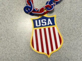 Team USA Hockey Shield Hype Chain Necklace