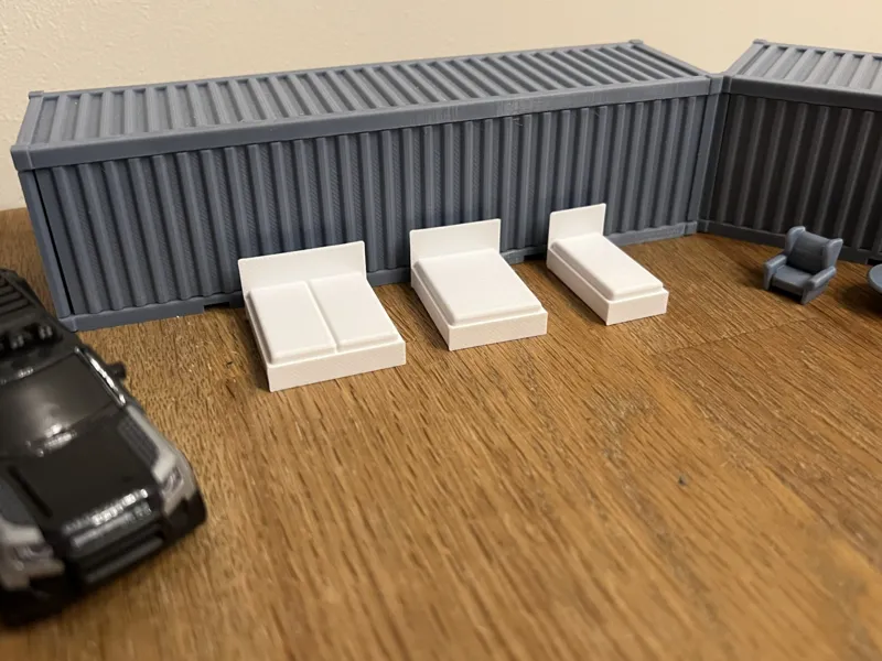 bed for 1/64 scale car street diorama garage home
