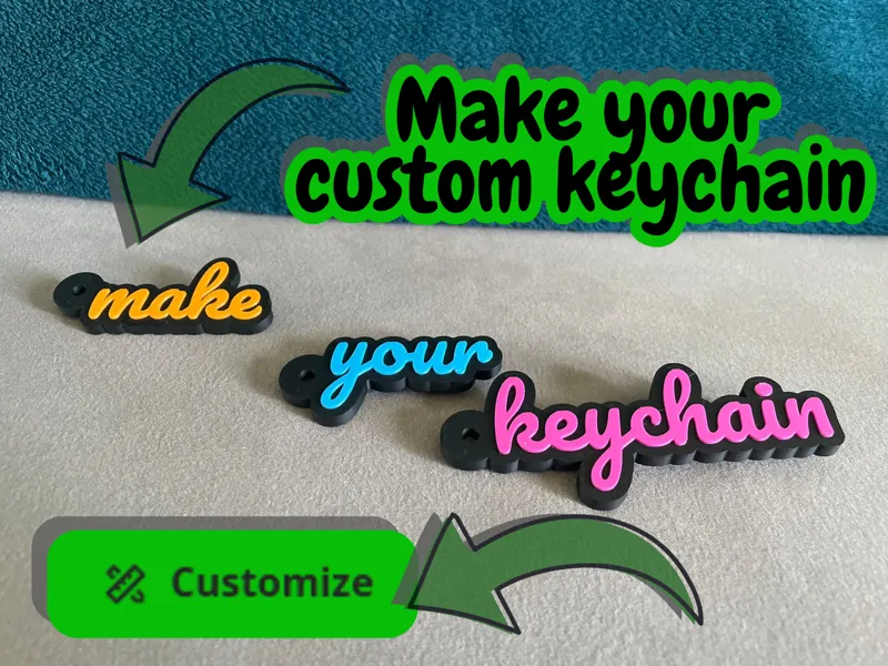 custom art keychain 