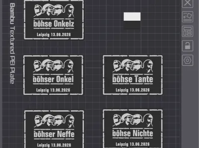 böhse Onkelz Magnets, Uncle, Aunt, Nephew, Niece