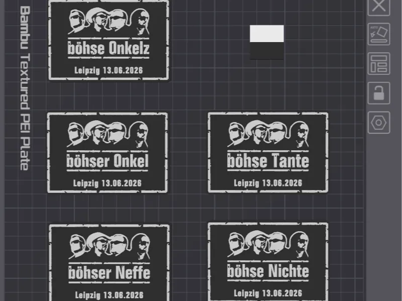 böhse Onkelz Magnete, Onkel, Tante, Neffe, Nichte