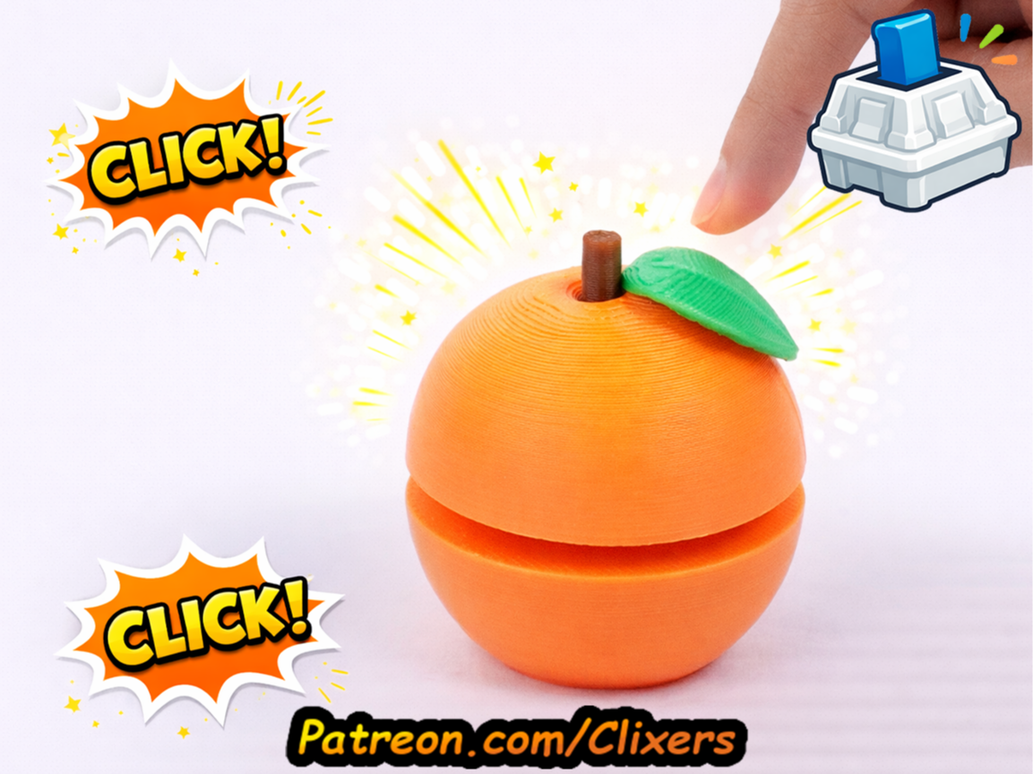 Orange Clicker Cute Fidget Toy