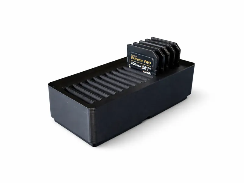 Gridfinity SD Card Holder – 15 Slot Organizer