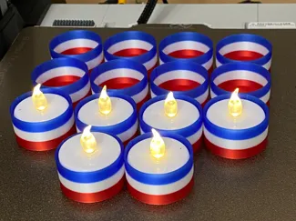 4th of July Tea Light Covers 1 