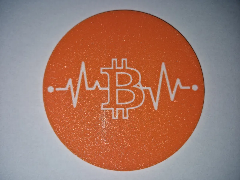 Bitcoin Heartbeat Coaster
