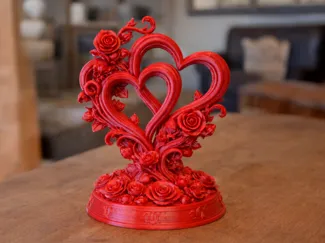 Cuori Intrecciati con Rose – San Valentino