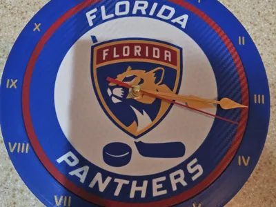 Florida Panthers Clock